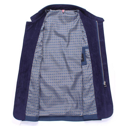 Herren Freizeitjacke Elegant mit Kontrastdetails Modern