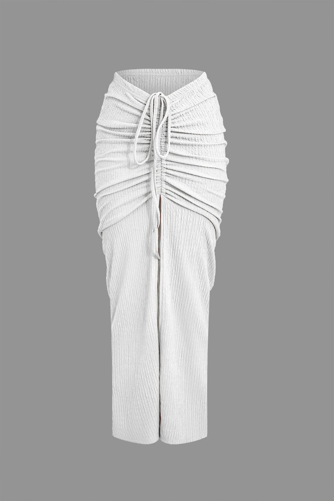 Zweiteiliges Set Raffung Frauen Bekleidung
