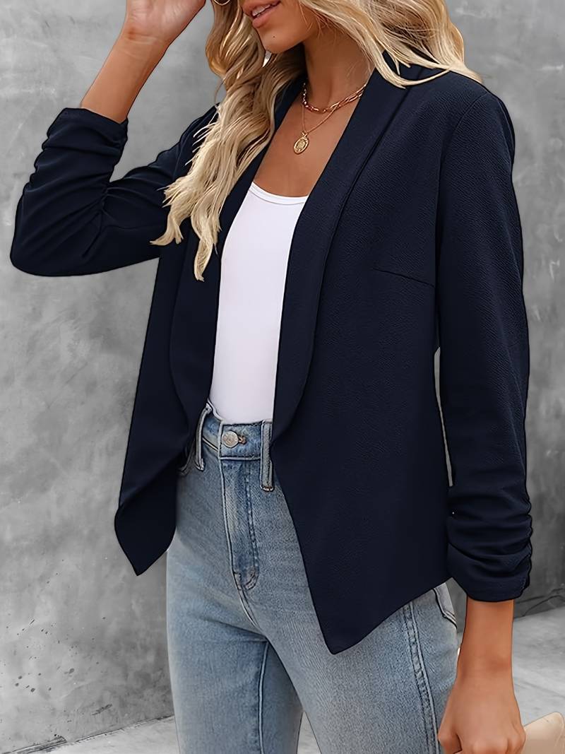 Stilvoller Damenblazer Offene Vorderseite Modern