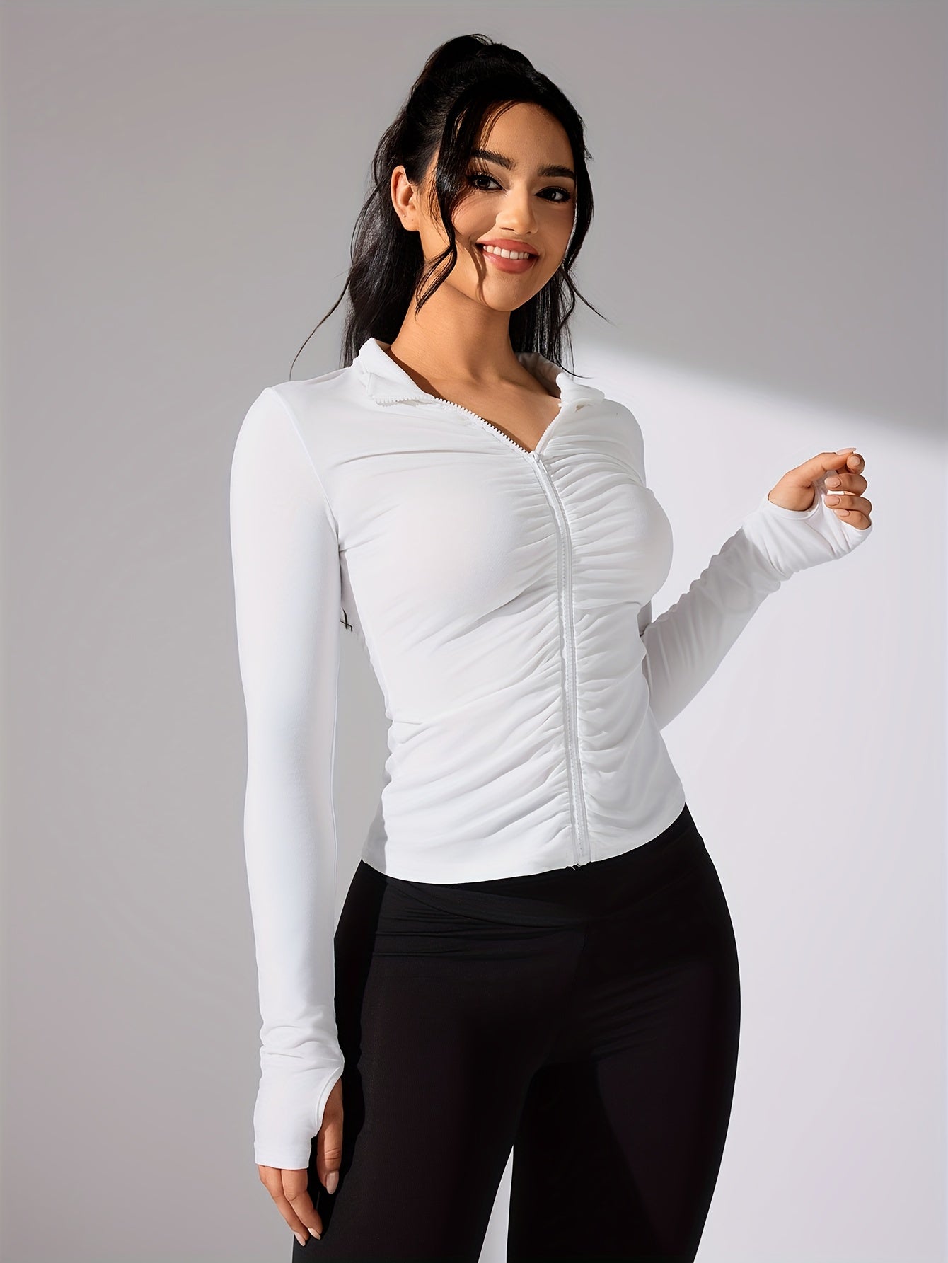 Sportjacke Damen Langarm Lässig Modern - BerlinGlamour