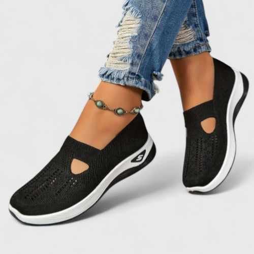 Damen Sneaker Atmungsaktiv Mesh Laufschuhe Bequem