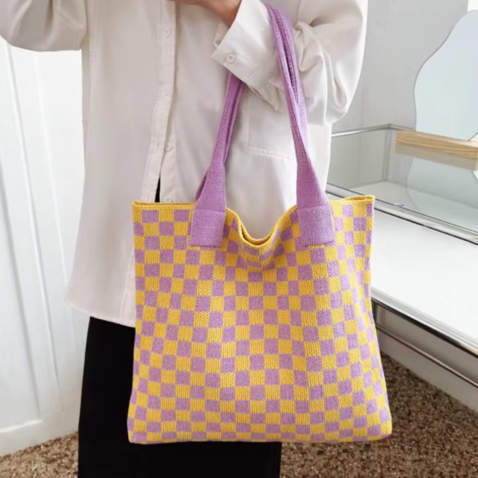Stylische Strick-Tragetasche Damen