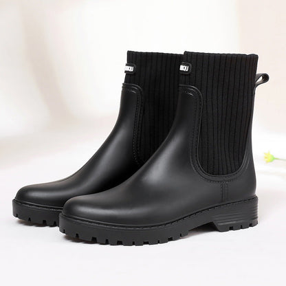 Wasserdichte Damen Regenstiefel Bequem Heidi Mode