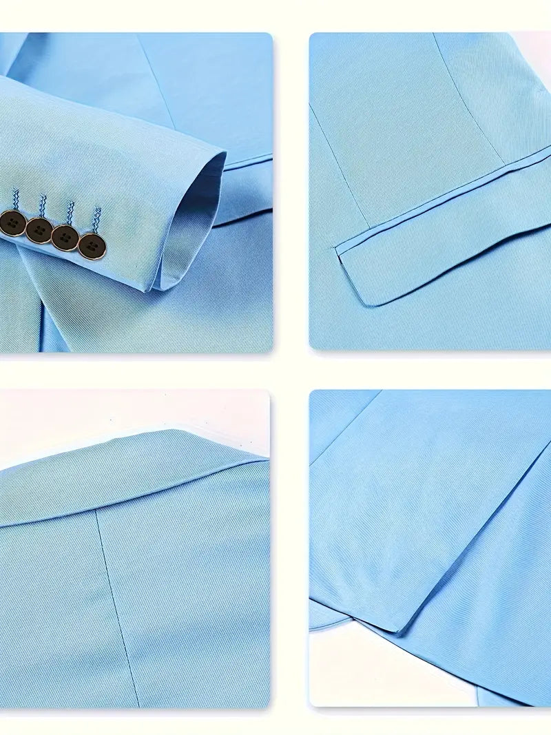 Herrenanzug Zweiteiler Klassisch Business Blazer Hose