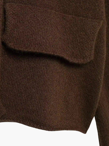 Zweireihige Strickjacke Damen Modern Elegent