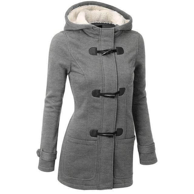 Damen Fleecejacke Kapuzenjacke Warm Gemütlich
