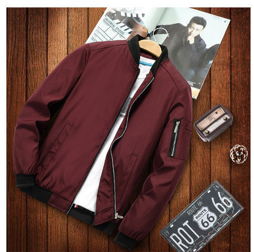 Herren Übergangsjacke Reißverschluss Armel Modern