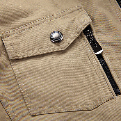 Herren Freizeitjacke Modern mit vielen Taschen