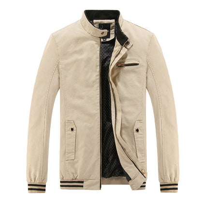 Herren Outdoor Jacke Modern mit Stehkragen und Taschen - BerlinGlamour