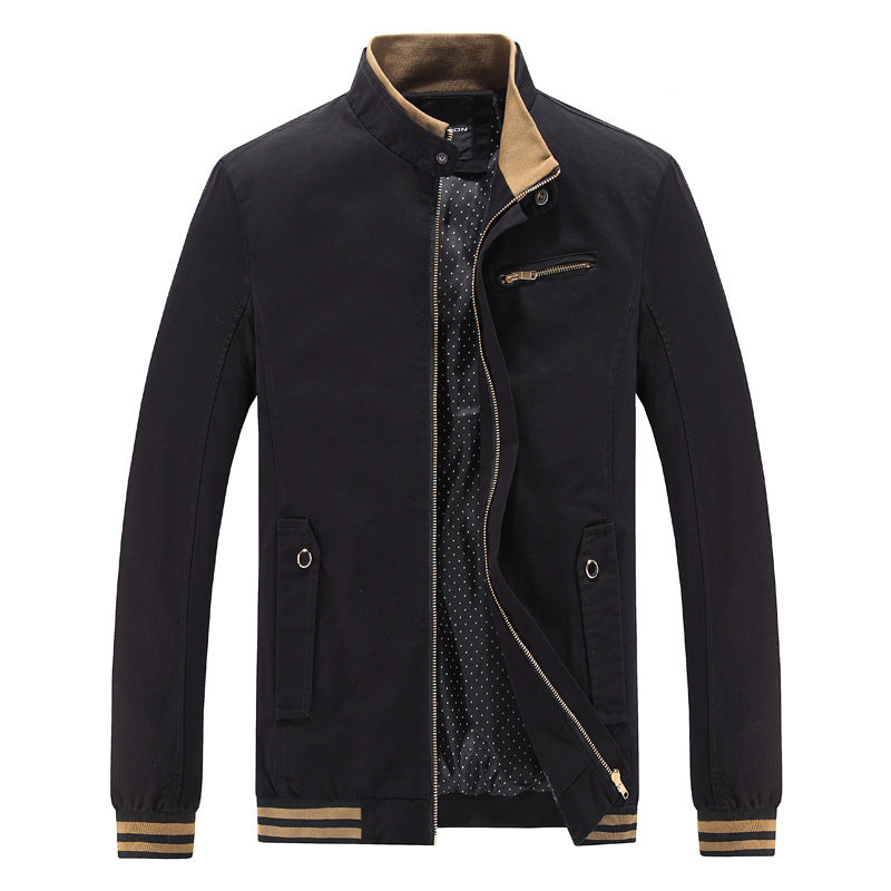 Herren Jacke Stehkragen Taschen Modisch Urban