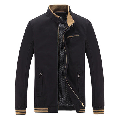 Herren Jacke Stehkragen Taschen Modisch Urban