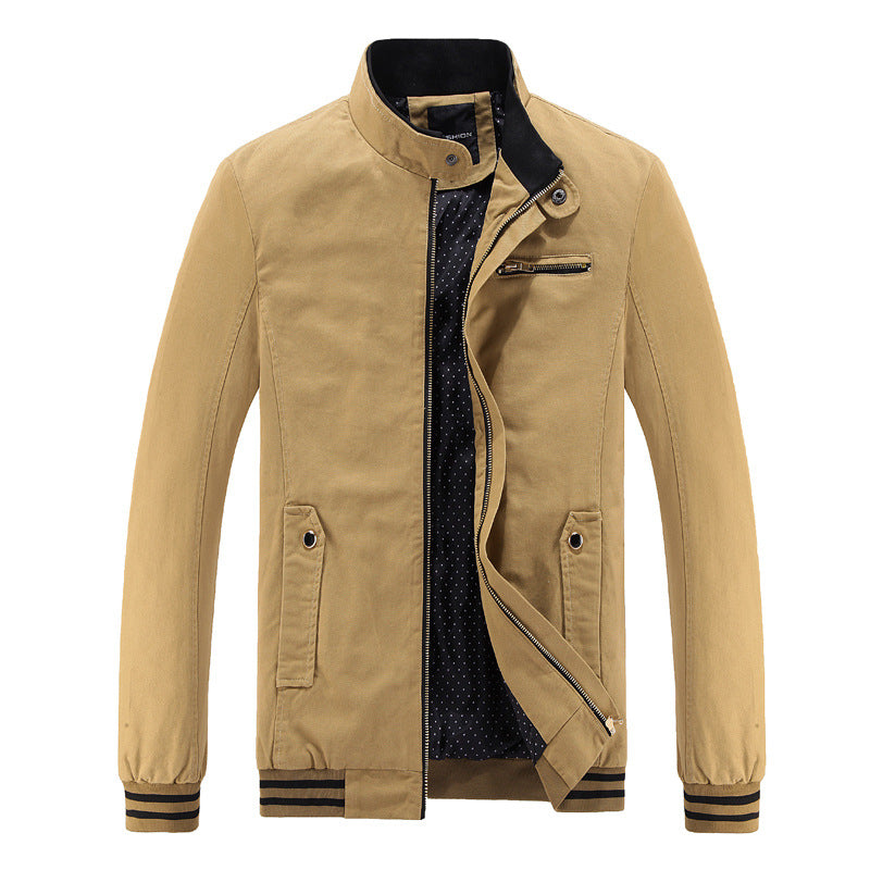 Herren Jacke Stehkragen Taschen Modisch Urban