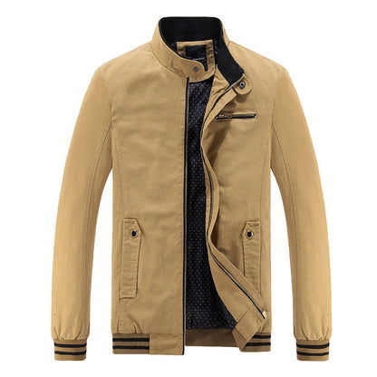 Herren Jacke Stehkragen Taschen Modisch Urban