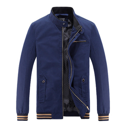 Herren Jacke Stehkragen Taschen Modisch Urban