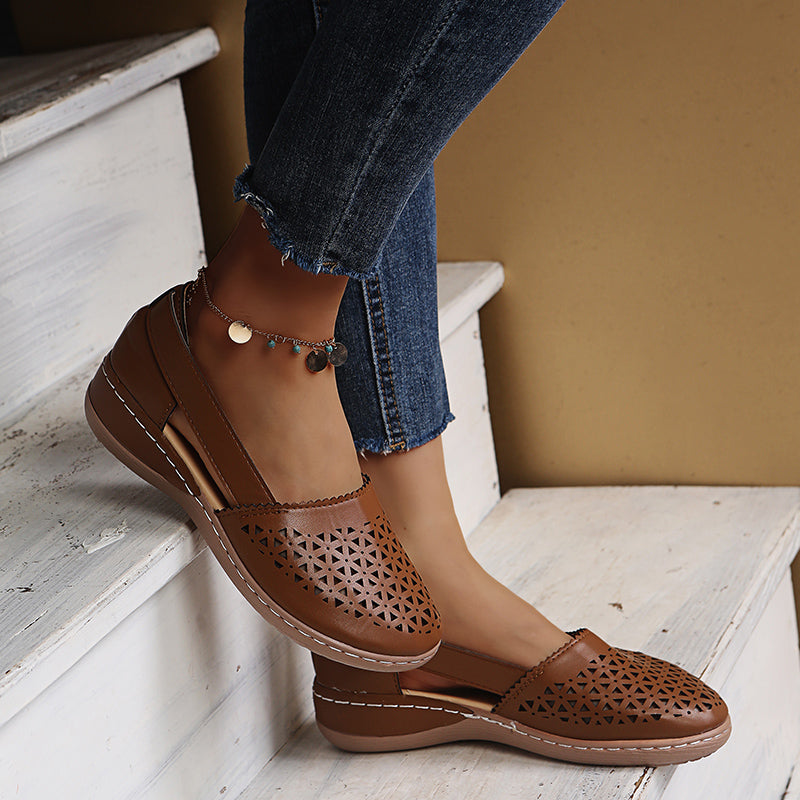 Damen Sandalen Bequem Freizeit Sommer