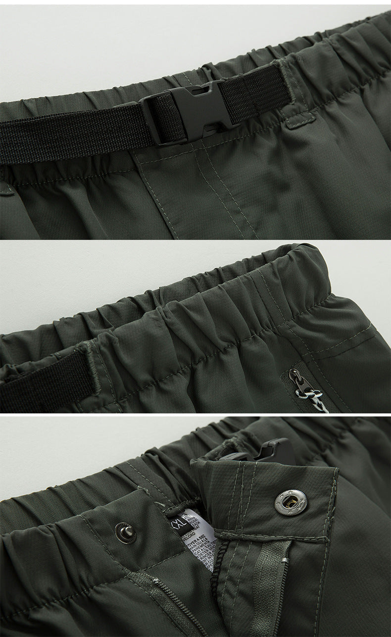 Wanderhose Herren 2 in 1 Robust Wasserfest