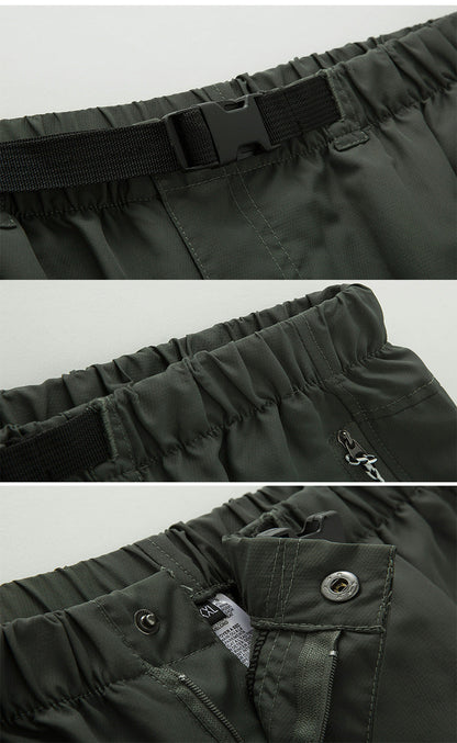 Wanderhose Herren 2 in 1 Robust Wasserfest