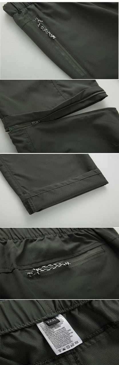Wanderhose Herren 2 in 1 Robust Wasserfest
