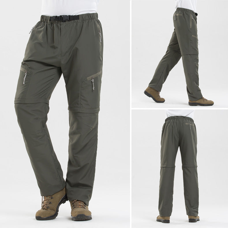 Wanderhose Herren 2 in 1 Robust Wasserfest
