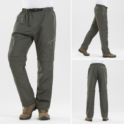 Wanderhose Herren 2 in 1 Robust Wasserfest
