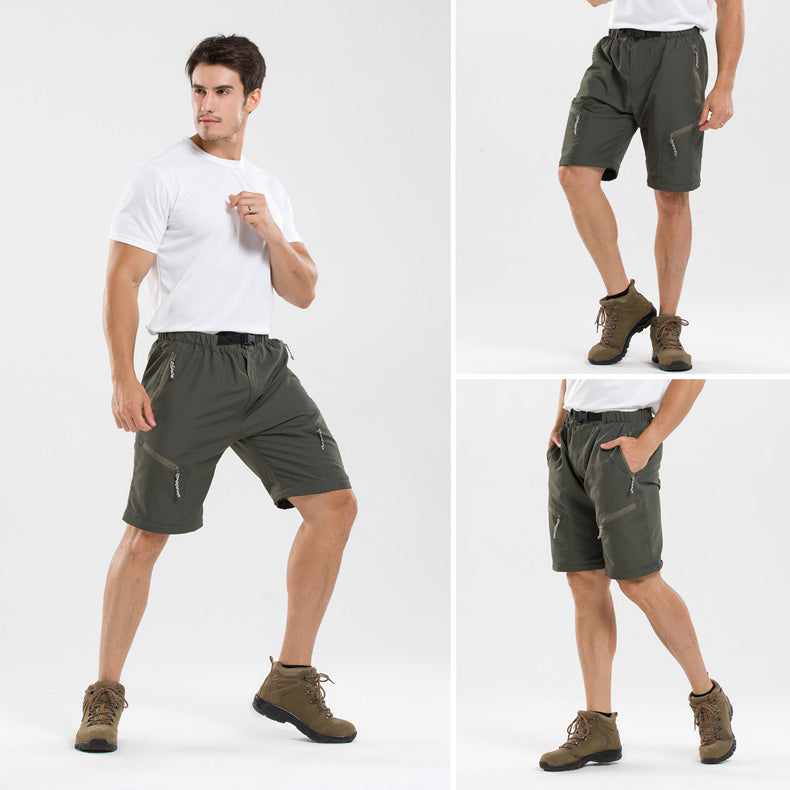 Wanderhose Herren 2 in 1 Robust Wasserfest