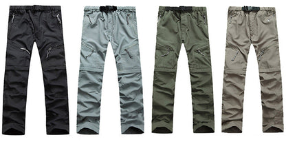 Wanderhose Herren 2 in 1 Robust Wasserfest