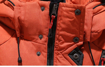 Herren Winterjacke Warm Isoliert Modern