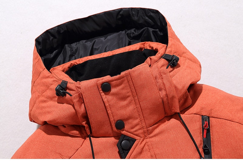 Herren Winterjacke Warm Isoliert Modern