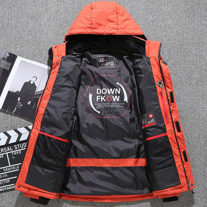 Herren Winterjacke Warm Isoliert Modern