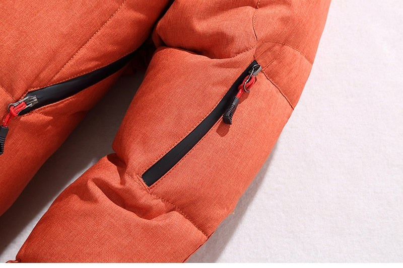 Herren Winterjacke Warm Isoliert Modern