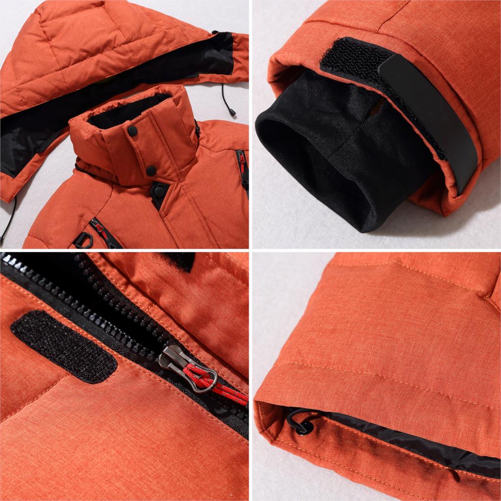Herren Winterjacke Warm Isoliert Modern