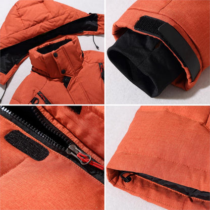 Herren Winterjacke Warm Isoliert Modern