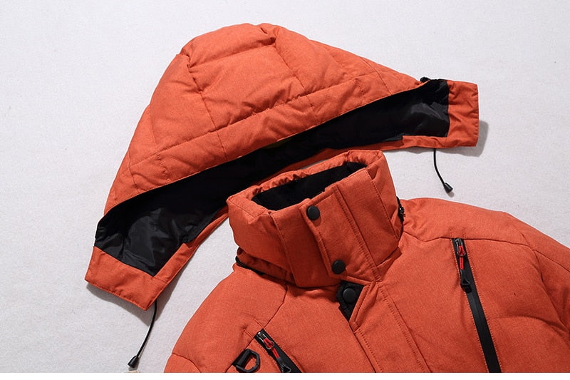 Herren Winterjacke Warm Isoliert Modern