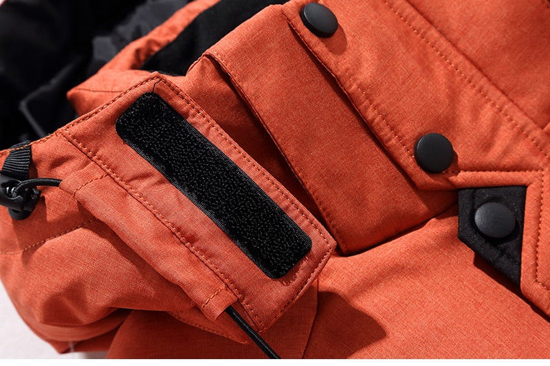 Herren Winterjacke Warm Isoliert Modern