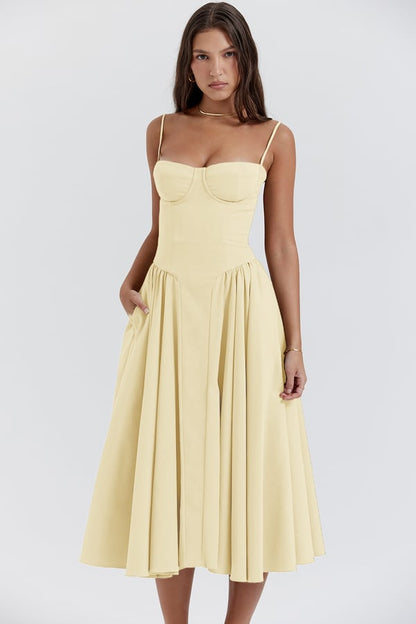 Ärmelloses Damenkleid Sommer Jutte Kleid