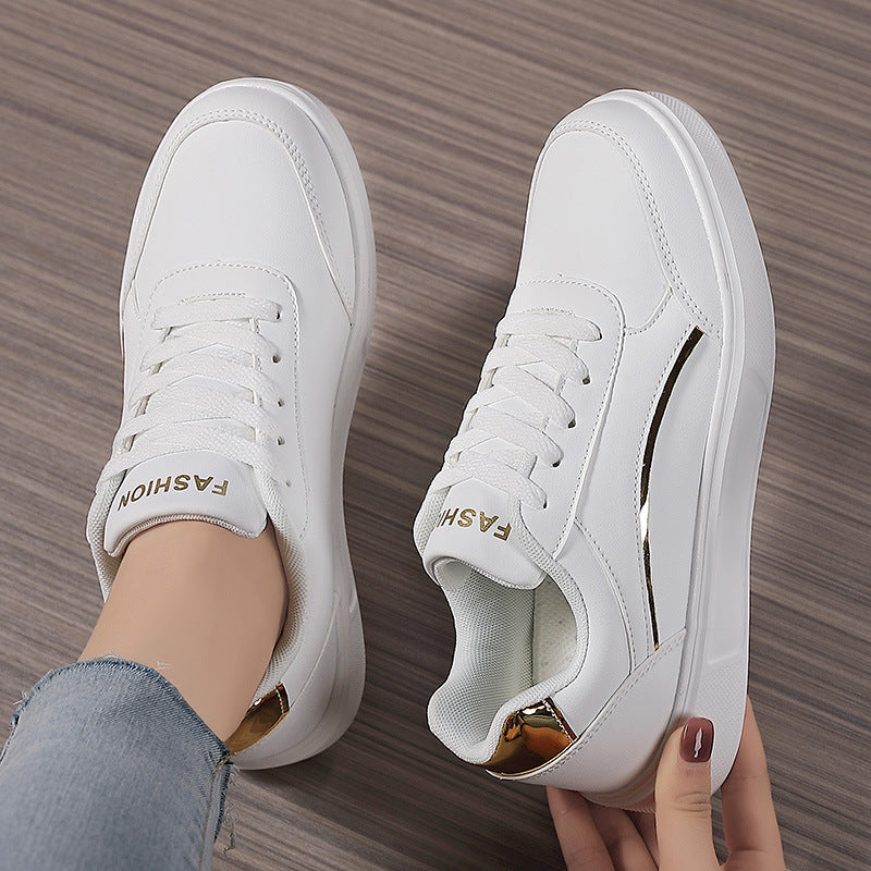 Damen Sneaker Leicht Elegant Weiße Sneaker Frauen