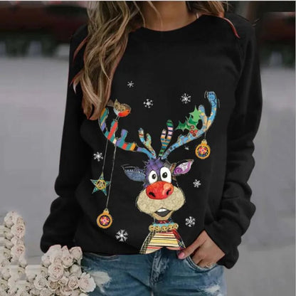 Weihnachtspullover von BerlinGlamour mit Rundhalsausschnitt