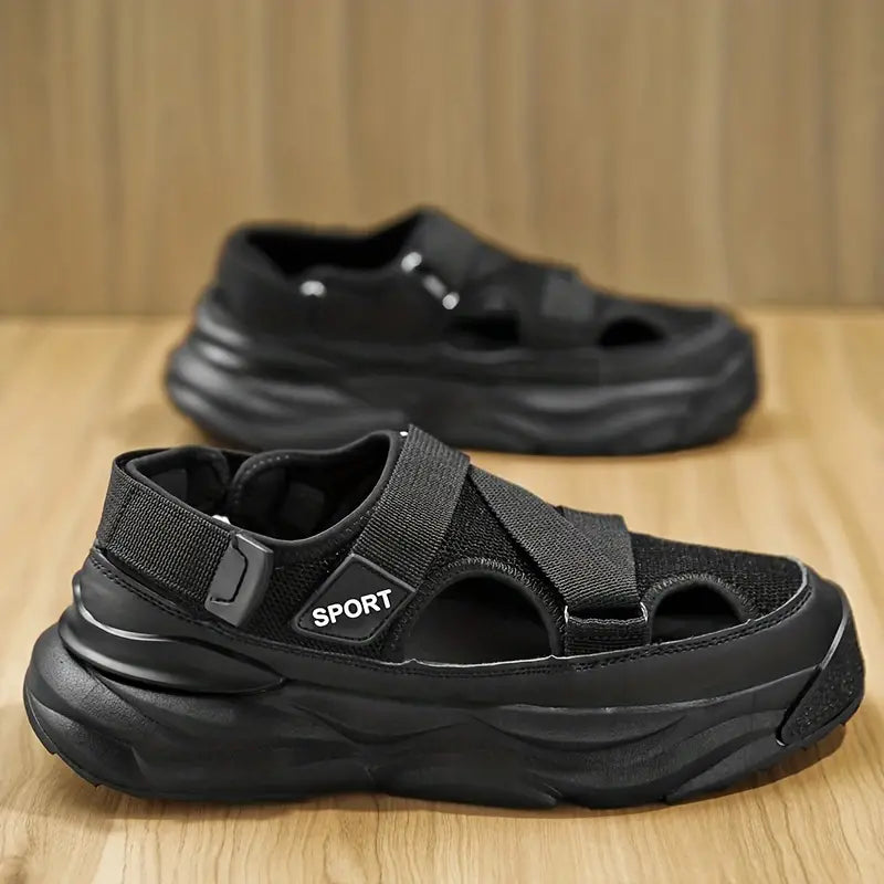 Herren Sandalen Atmungsaktiv Mesh Slip-On Schuhe