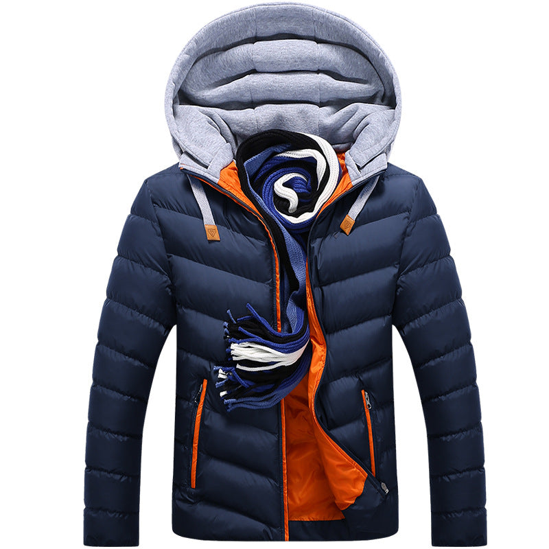 Herren Winterjacke Gefüttert Warm Isoliert Kapuzenjacke - BerlinGlamour