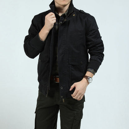 Herren Freizeitjacke Urban Style Robust Schwarz