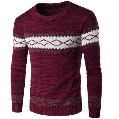 Herren Pullover Modern mit Grafik Muster