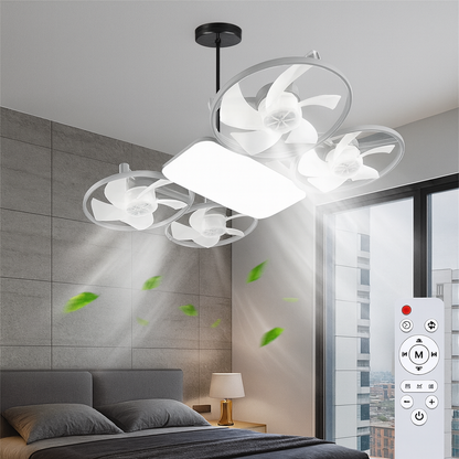 Moderne LED Deckenventilator Mit Propeller Silent