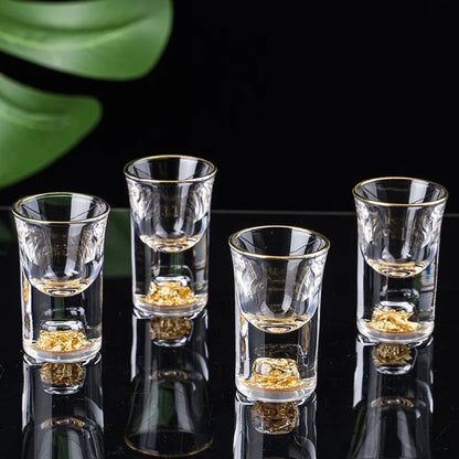 Luxus Trinkglas-Set Gold Handgefertigt Elegantes Design