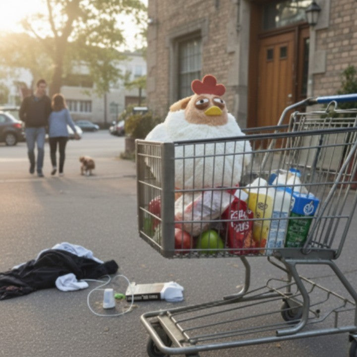 Lustige Huhn Tasche Dick Plüsch