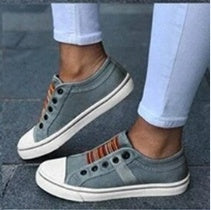 Frauen Turnschuhe Bequem Canvas Sneaker Schuhe
