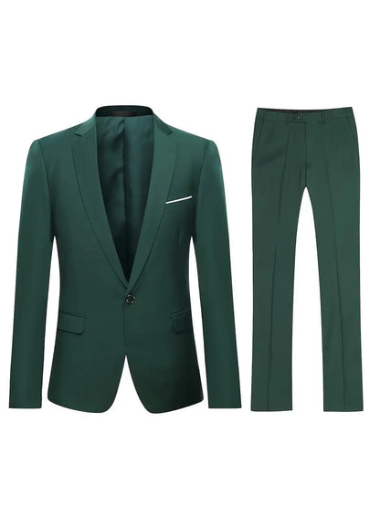Herrenanzug Zweiteiler Klassisch Business Blazer Hose