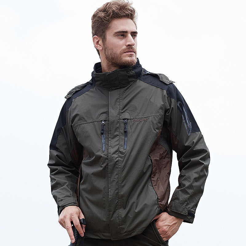 Herren Outdoor-Jacke Wasserfest Atmungsaktiv Funktionell - BerlinGlamour