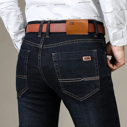 Herren Jeanshose Slim Fit Modern Schwarze Hose