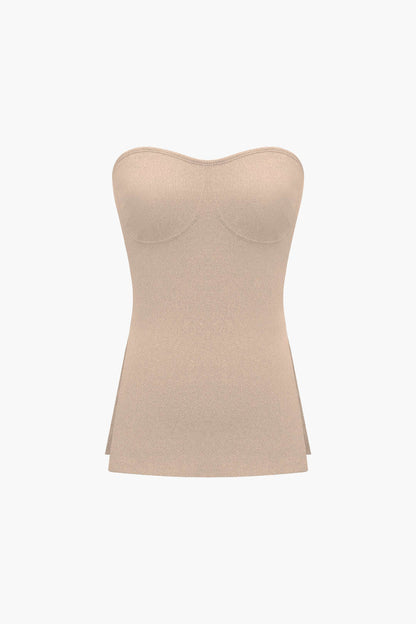 Elegantes Zweiteiler Set mit Bustier Top und Shorts Damen