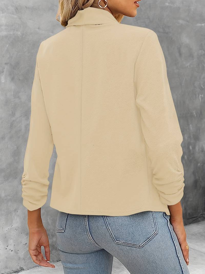 Stilvoller Damenblazer Offene Vorderseite Modern